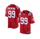 Men's Nike New England Patriots #99 Vincent Valentine Limited Red Alternate NFL Jersey