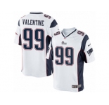 Men's Nike New England Patriots #99 Vincent Valentine Limited White NFL Jersey