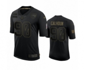 New England Patriots #90 Shilique Calhoun Black 2020 Salute To Service Limited Jersey