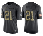 Nike New England Patriots #21 Malcolm Butler Men's Stitched Black NFL Salute to Service Limited Jerseys