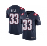 Nike New England Patriots #33 Jeremy Hill Navy Blue Men Stitched NFL Limited Rush Jersey