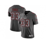 Nike New England Patriots #33 Kevin Faulk Gray Static Men NFL Vapor Untouchable Limited Jersey