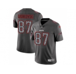 Nike New England Patriots #87 Rob Gronkowski Gray Static Men NFL Vapor Untouchable Limited Jersey