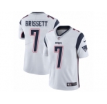 Nike Patriots #7 Jacoby Brissett White Men's Stitched NFL Vapor Untouchable Limited Jersey