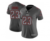 Women Nike New England Patriots #23 Patrick Chung Gray Static NFL Vapor Untouchable Limited Jersey