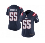 Women Nike New England Patriots #55 Cassius Marsh Limited Navy Blue Rush Vapor Untouchable NFL Jersey