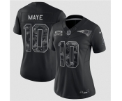 Women's New England Patriots #10 Drake Maye Black 2026 Salute to Service Limited Football Stitched Jersey