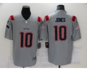 Women's New England Patriots #10 Mac Jones Grey 2021 Inverted Legend Stitched NFL Nike Jersey