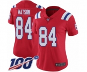 Women's New England Patriots #84 Benjamin Watson Red Alternate Vapor Untouchable Limited Player 100th Season Football Jersey