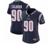 Women's New England Patriots #90 Shilique Calhoun Navy Blue Team Color Vapor Untouchable Limited Player Football Jersey