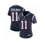 Women's Nike New England Patriots #11 Julian Edelman Vapor Untouchable Limited Navy Blue Team Color NFL Jersey