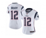 Women's Nike New England Patriots #12 Tom Brady Vapor Untouchable Limited White NFL Jersey