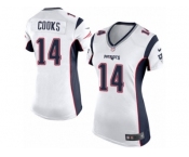 Women's Nike New England Patriots #14 Brandin Cooks Limited White NFL Jersey