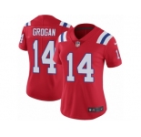 Women's Nike New England Patriots #14 Steve Grogan Vapor Untouchable Limited Red Alternate NFL Jersey