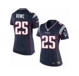Women's Nike New England Patriots #25 Eric Rowe Limited Navy Blue Team Color NFL Jersey