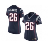 Women's Nike New England Patriots #26 Stephon Gilmore Limited Navy Blue Team Color NFL Jersey