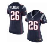 Women's Nike New England Patriots #26 Stephon Gilmore Limited Navy Blue Team Color NFL Jersey