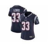 Women's Nike New England Patriots #33 Dion Lewis Vapor Untouchable Limited Navy Blue Team Color NFL Jersey
