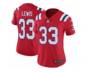 Women's Nike New England Patriots #33 Dion Lewis Vapor Untouchable Limited Red Alternate NFL Jersey