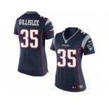 Women's Nike New England Patriots #35 Mike Gillislee Limited Navy Blue Team Color NFL Jersey