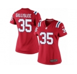 Women's Nike New England Patriots #35 Mike Gillislee Limited Red Alternate NFL Jersey