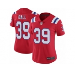 Women's Nike New England Patriots #39 Montee Ball Vapor Untouchable Limited Red Alternate NFL Jersey