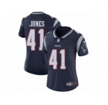 Women's Nike New England Patriots #41 Cyrus Jones Navy Blue Team Color Vapor Untouchable Limited Player NFL Jersey