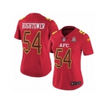 Women's Nike New England Patriots #54 Dont'a Hightower Limited Red 2017 Pro Bowl NFL Jersey