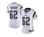 Women's Nike New England Patriots #62 Joe Thuney Vapor Untouchable Limited White NFL Jersey