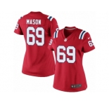 Women's Nike New England Patriots #69 Shaq Mason Limited Red Alternate NFL Jersey