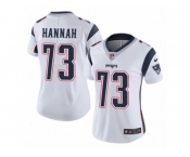Women's Nike New England Patriots #73 John Hannah Vapor Untouchable Limited White NFL Jersey
