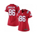 Women's Nike New England Patriots #86 Rob Housler Limited Red Alternate NFL Jersey