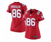 Women's Nike New England Patriots #86 Rob Housler Limited Red Alternate NFL Jersey