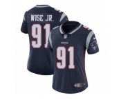 Women's Nike New England Patriots #91 Deatrich Wise Jr Vapor Untouchable Limited Navy Blue Team Color NFL Jersey
