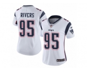 Women's Nike New England Patriots #95 Derek Rivers Vapor Untouchable Limited White NFL Jersey