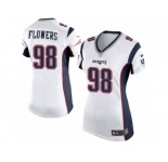 Women's Nike New England Patriots #98 Trey Flowers Limited White NFL Jersey