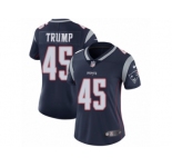 Women's Nike Patriots #45 Donald Trump Navy Blue Team Color Stitched NFL Vapor Untouchable Limited Jersey