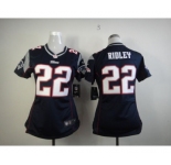 nike women nfl jerseys new england patriots #22 stevan ridley blue[nike]