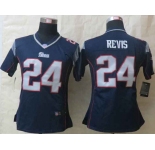 nike women nfl jerseys new england patriots #24 revis blue[nike]