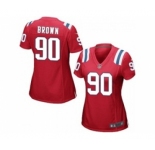 nike women nfl jerseys new england patriots #90 malcom brown red[nike]