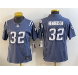 Women's New England Patriots #32 TreVeyon Henderson 2025 “Rivalries” Stitched Football Jersey