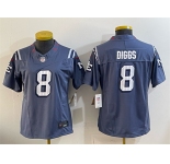 Women's New England Patriots #8 Stefon Diggs 2025 “Rivalries” Stitched Football Jersey