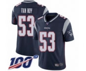 Youth New England Patriots #53 Kyle Van Noy Navy Blue Team Color Vapor Untouchable Limited Player 100th Season Football Jersey