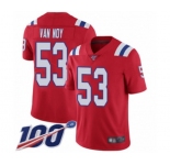 Youth New England Patriots #53 Kyle Van Noy Red Alternate Vapor Untouchable Limited Player 100th Season Football Jersey