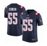 Youth New England Patriots #55 John Simon Limited Navy Blue Rush Vapor Untouchable Football Jersey