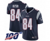 Youth New England Patriots #84 Benjamin Watson Navy Blue Team Color Vapor Untouchable Limited Player 100th Season Football Jersey