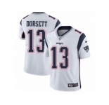 Youth Nike New England Patriots #13 Phillip Dorsett White Vapor Untouchable Limited Player NFL Jersey