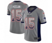 Youth Nike New England Patriots #15 Chris Hogan Limited Gray Rush Drift Fashion NFL Jersey