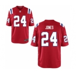 Youth Nike New England Patriots #24 Cyrus Jones Red Alternate NFL Jersey
