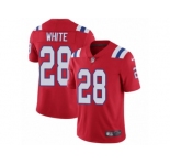 Youth Nike New England Patriots #28 James White Vapor Untouchable Limited Red Alternate NFL Jersey